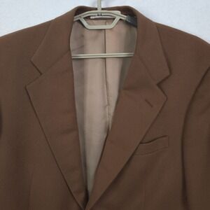 Vintage John W Nordstrom Loro Piana 100% Cashmere Sport Coat Men 42L Brown USA